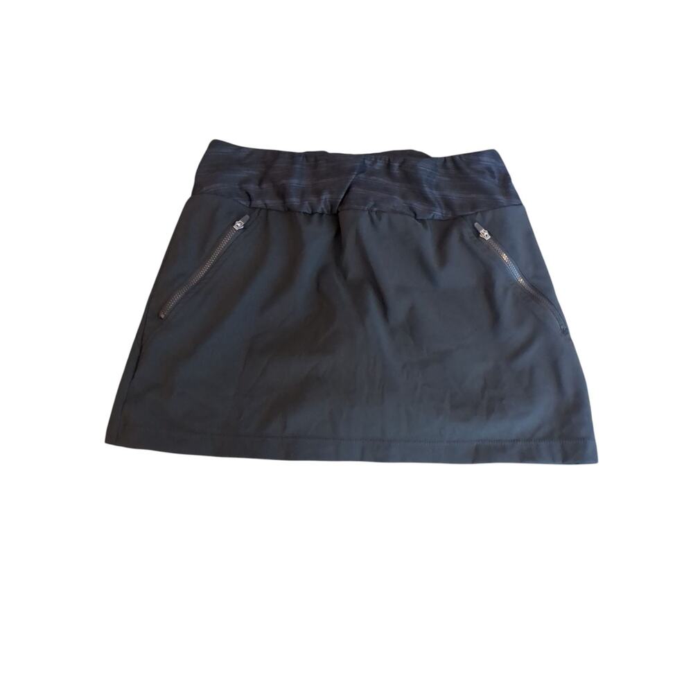 Mondetta Black Skort Athletic Skirt Size Small Zip Pockets